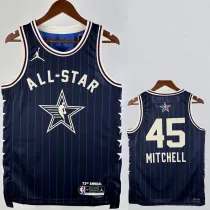23/24 ALL-STAR MITCHELL #45 Blue Top Quality Hot Pressing NBA Jersey