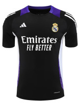 24/25 RMA  Black(Purple Shoulders) Training Shirts(黑色紫肩）
