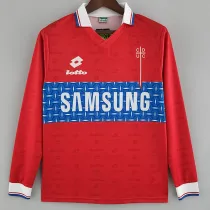 1996 Universidad Católica Away Retro Long Sleeve  Soccer Jersey(长袖）