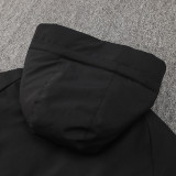 24/25 Germany Black Hooded Cotton Coat 黑连帽棉衣