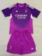 25/26 RMA Goalkeeper Purple Kids Soccer Jersey