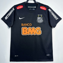 2012/2013 Santos FC Black Retro Soccer Jersey