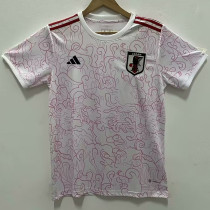2024 Japan White and Pink  Fans Soccer Jersey