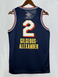 24/25 ALL-STAR GIL--ER # 2 Royal Blue Top Quality Hot Pressing NBA Jersey