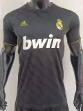 2011/2012 RMA Away Black Retro  Soccer Jersey
