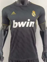 2011/2012 RMA Away Black Retro  Soccer Jersey