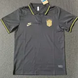 21/23 Brazil Black Classic Polo Short Sleeve (金标)
