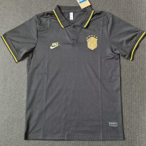 21/23 Brazil Black Classic Polo Short Sleeve (金标)