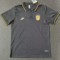 21/23 Brazil Black Classic Polo Short Sleeve (金标)