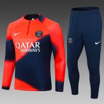 24/25 PSG tangerine Half Pull Tracksuit  (半拉链)(橘红色)