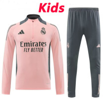 24/25 RMA Pink Kids Half Pull Tracksuit  (童装、半拉链)