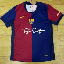 24/25 BAR Home Derby Edition Fans Soccer Jersey (胸英文广告）