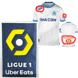 23/24 Marseille Home 1:1 Fans Soccer Jersey (Print all Sponsor)