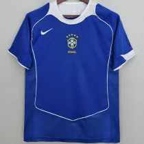 2004 Brazil Away Retro Fans Soccer Jersey
