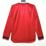 1999/2000 Man Utd Home Long Sleeve Retro Soccer Jersey (长袖)(决赛版)