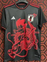 24/25 Japan Black and Red Flying Dragon Fans Soccer Jersey