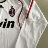 2006/2007 ACM Away White Long Sleeve Retro Soccer Jersey (长袖)(带决赛小字)