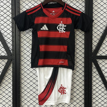25/26 Flamengo Home Kids  Soccer Jersey