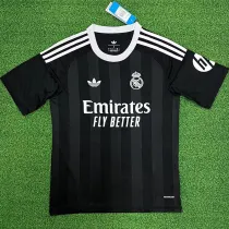 25/26 RMA Goalkeeper Black  Fans Soccer Jersey