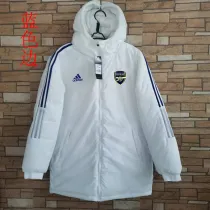 22/23 ARS White Hooded Cotton Coat Blue Edge (蓝色边) 棉衣