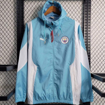 23/24 Man City Blue White Windbreaker