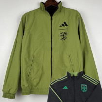 23/24 Austin FC Green & Black Double Sided Windbreaker (双面风衣)