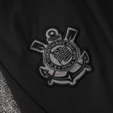 24/25  Corinthians Black Half Pull Tracksuit  (半拉链、B840)