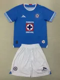 24/25 Cruz Azul Home  Kids Soccer Jersey