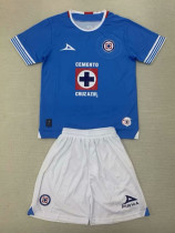 24/25 Cruz Azul Home  Kids Soccer Jersey