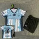 2001MARADONA 10# Argentina Home Kids Retro Soccer Jersey