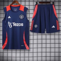 24/25 Man Utd Boyal BlueTank top and shorts suit
