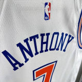2018/2019 KNICKS ANTHONY #7 White Top Quality Hot Pressing NBA Jersey