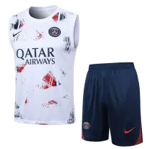 24/25 PSG White Tank top and shorts suit