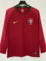 2018 Portugal Home Long Sleeve Retro Soccer Jersey(长袖)