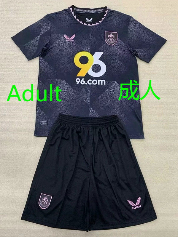 24/25 Burnley FC Away Fans Soccer Jersey(成人胸前带96)