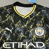 24/25 Man City Black and Yellow  Special Edition Fans Soccer Jersey