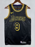 LAKERS BROWNIES # 9 Serpentine Top Quality Hot Pressing NBA Jersey蛇纹