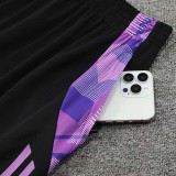 24/25 Germany Black Training Shorts Pants(紫边）