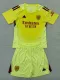 25/26 ARS Light Yellow  Goalkeeper Kids Soccer Jersey