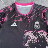 24/25 RMA  Leopard Black pink Fans Training shirts