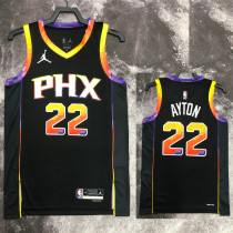22/23 SUNS AYTON #22 Black Top Quality Hot Pressing NBA Jersey (Trapeze Edition)