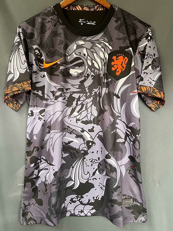 24/25 Netherlands Black  Special Edition Fans Soccer Jersey
