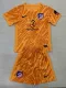 24/25  ATM Orange Goalkeeper Kids Soccer Jersey(左袖带黑广告）