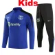 25/26 BAR Blue Kids Half Pull Tracksuit  (童装、半拉链)