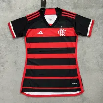 24/25 Flamengo Home Women Fans Soccer Jersey (女）