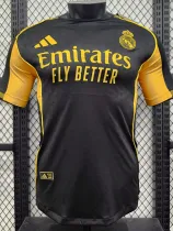 25/26 RMA  Special Edition Black Yellow  Player Version Soccer Jersey