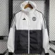 24/25 Man Utd White & Black  Hooded Windbreaker