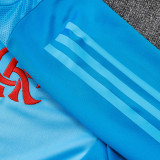 25/26 Flamengo Sky Blue Half Pull Tracksuit  (半拉链)