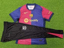 24/25 BAR Home Player Version  Suit Soccer Jersey(Black Pants)黑裤