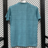 2025 T3374 AD Lake Blue Men's T-shirt Top湖蓝色
